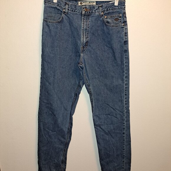 Men's Harley-Davidson Original Straight Jean - Medium Indigo Stone Wash 36x36 - Picture 11 of 16